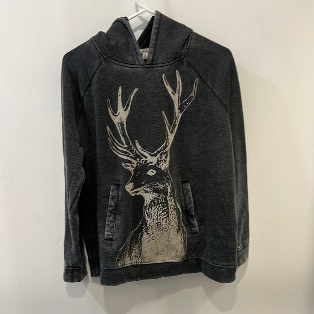 Women’s distressed buck hoodie
